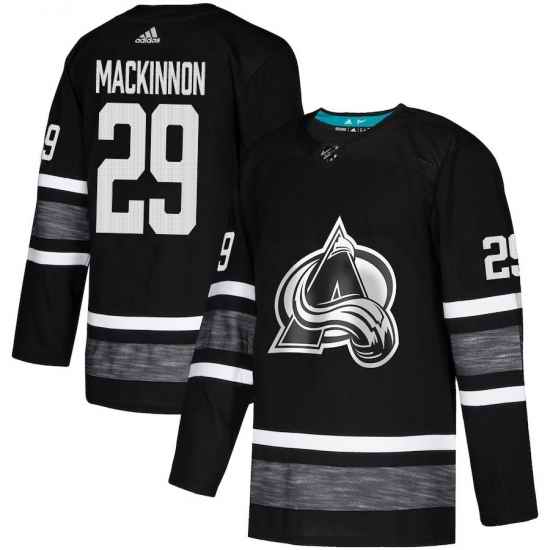 Avalanche #29 Nathan MacKinnon Black Authentic 2019 All Star Stitched Hockey Jersey